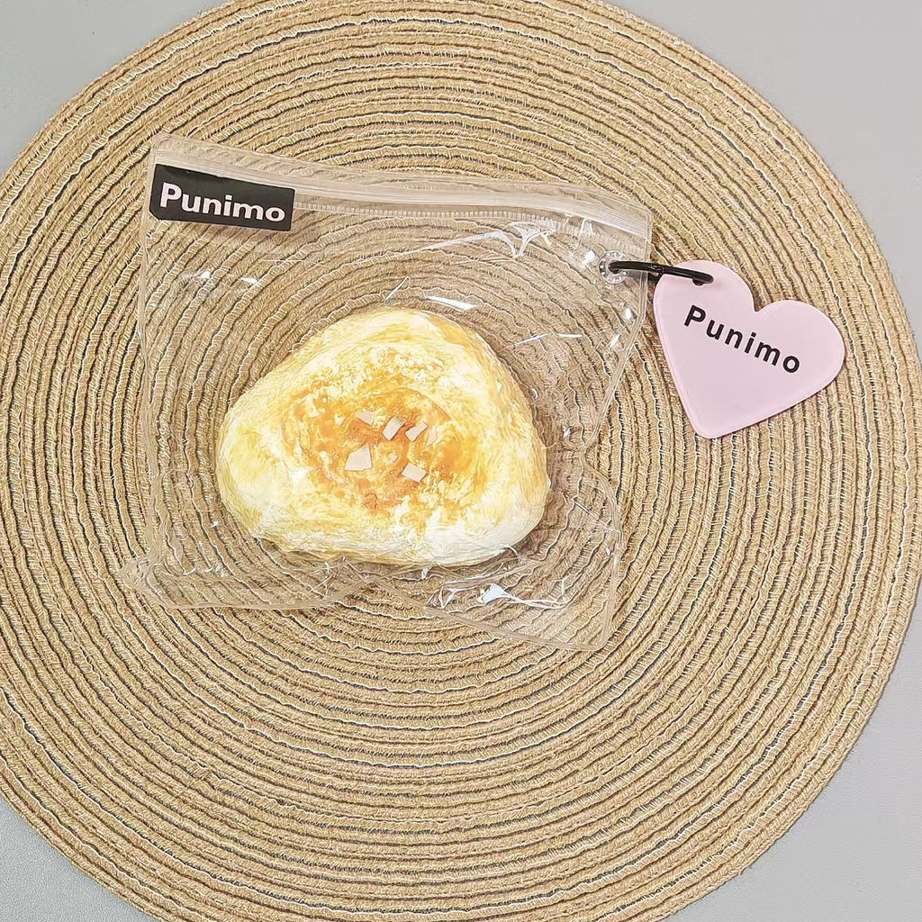 Punimo[A 076][触感・ねっとりクレイ感]焼きチーズパン屋シリーズ ストレス解消スクイーズ シリコン素材使用